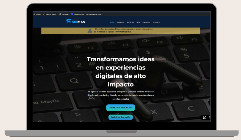 Diseño Web para Agencias de Marketing | Proyecto Sikiman